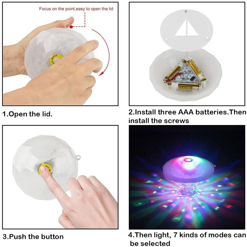 Floating Underwater Light RGB  - đánh giá và giá Pond Light Submersible