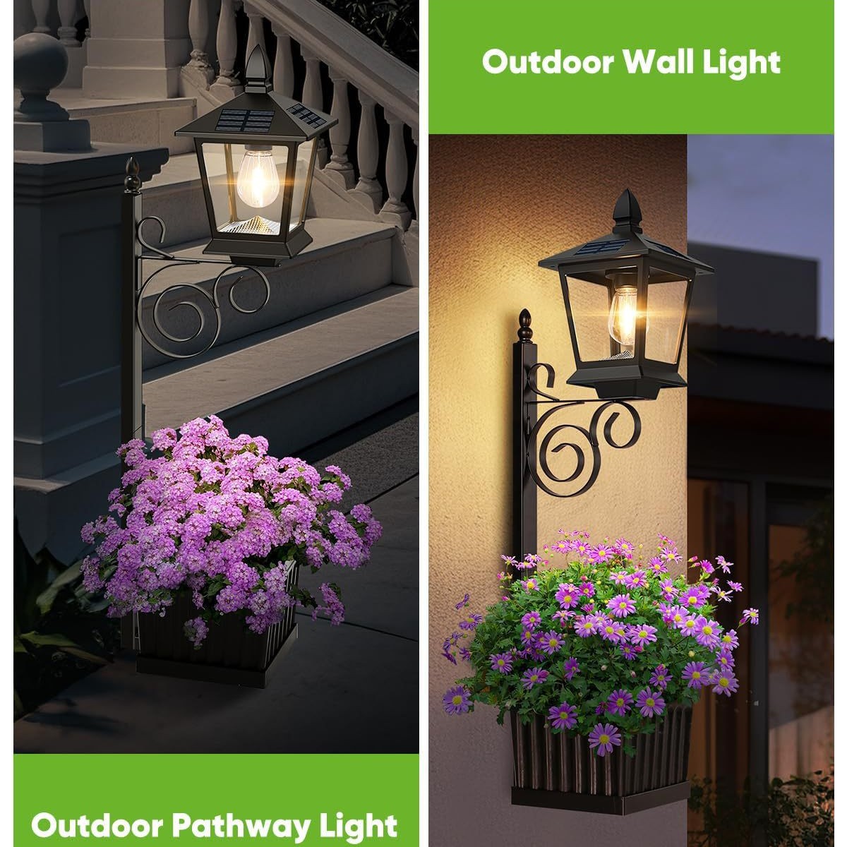 Solar Powered 2-in-1 Flower Po - đánh giá và giá Outdoor Lighting Battery Powered