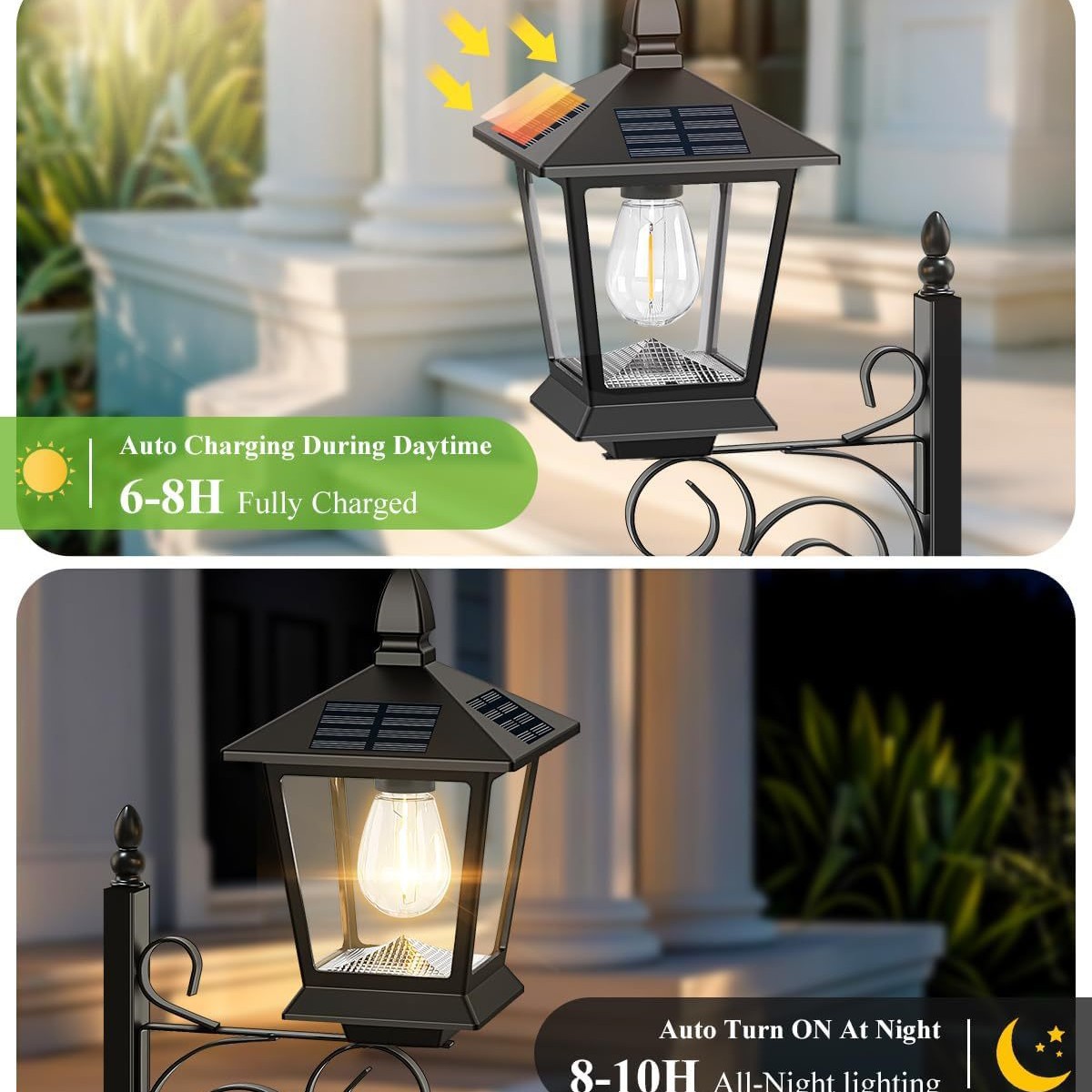 Solar Powered 2-in-1 Flower Po - đánh giá và giá Outdoor Lighting Battery Powered