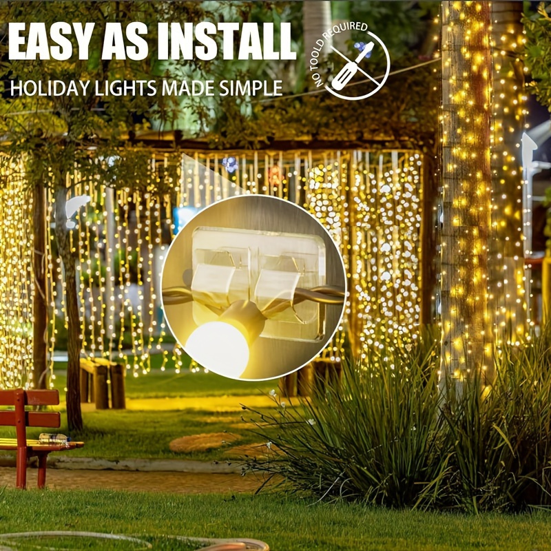 4/10pcs Hooks for Outdoor Stri - đánh giá và giá Outdoor Lighting Xmas