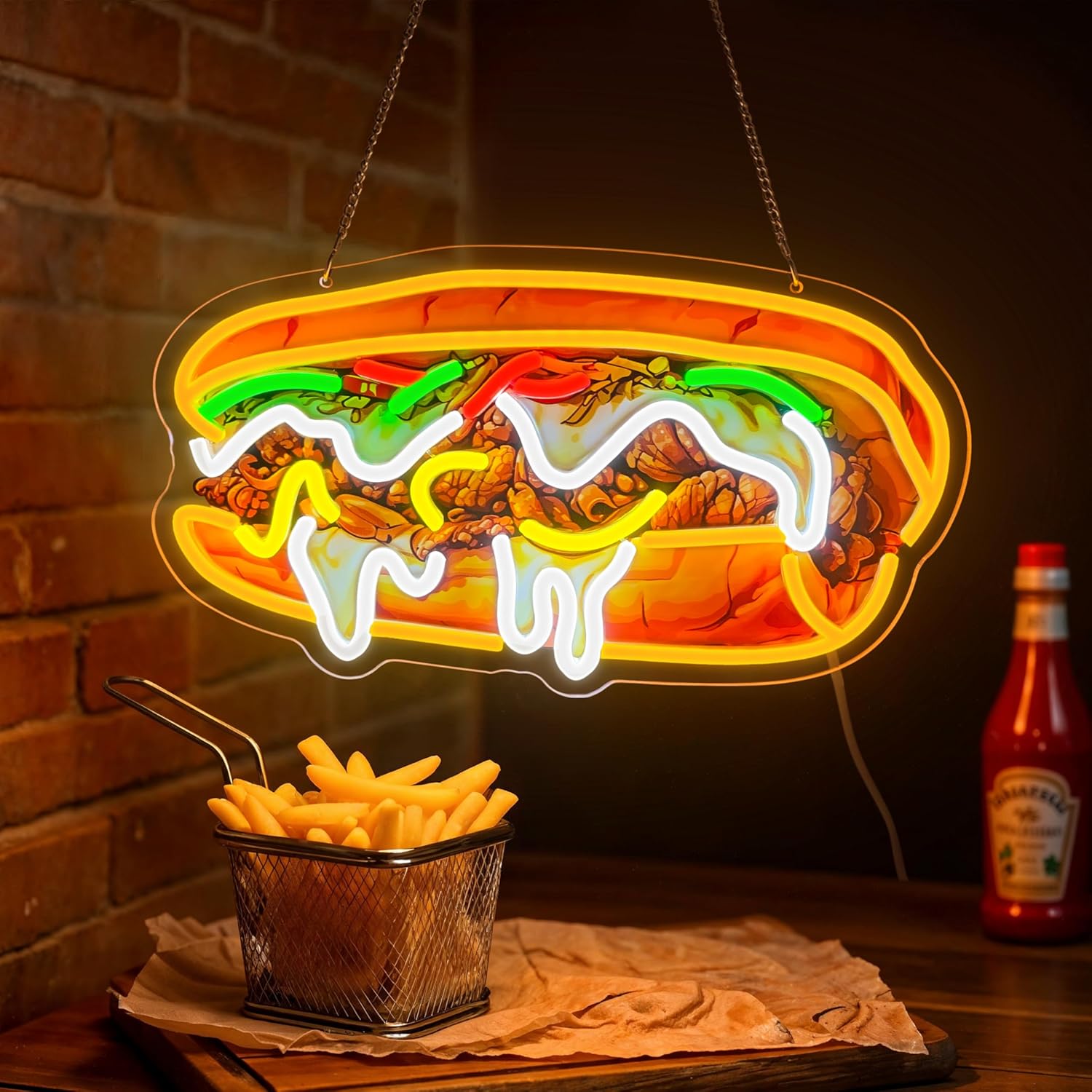 Philly Cheesesteak Neon Sign U - đánh giá và giá Outdoor Lighting Vendor