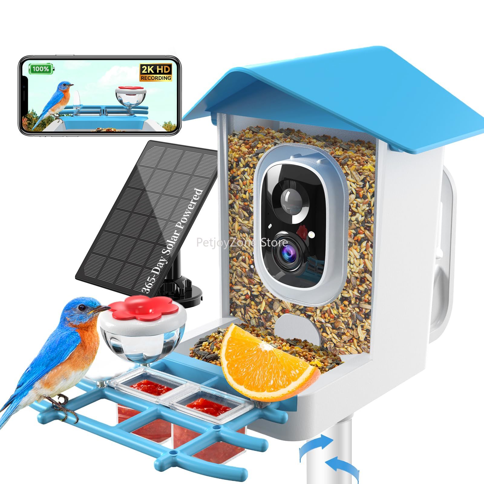 Smart Bird Feeder Camera 2K Li - đánh giá và giá Motion Sensor Outdoor