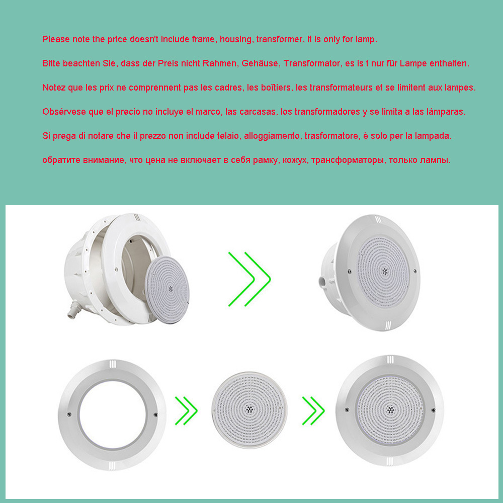 RGB Bể Bơi 12V Expoxy Đầy Bề M - đánh giá và giá Pond Light Submersible