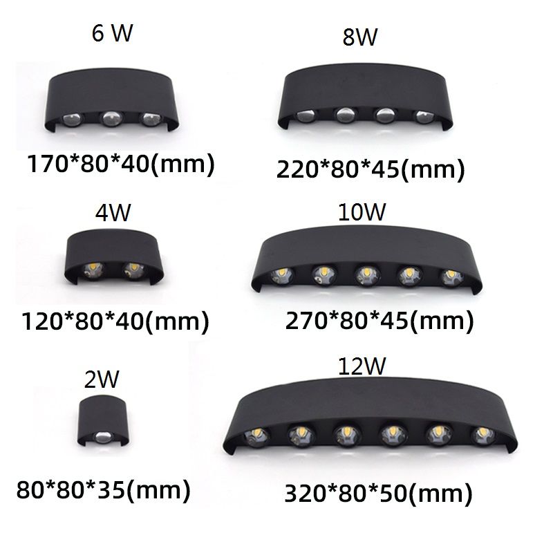 Đèn Led Hiện Đại Đèn Tường Ngo - đánh giá và giá Outdoor Lighting Up And Down