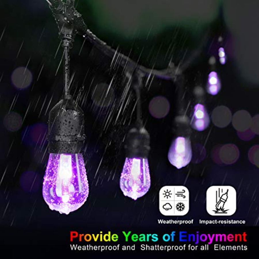 48Feet Outdoor Patio Lights Wa - đánh giá và giá String Light Bistro