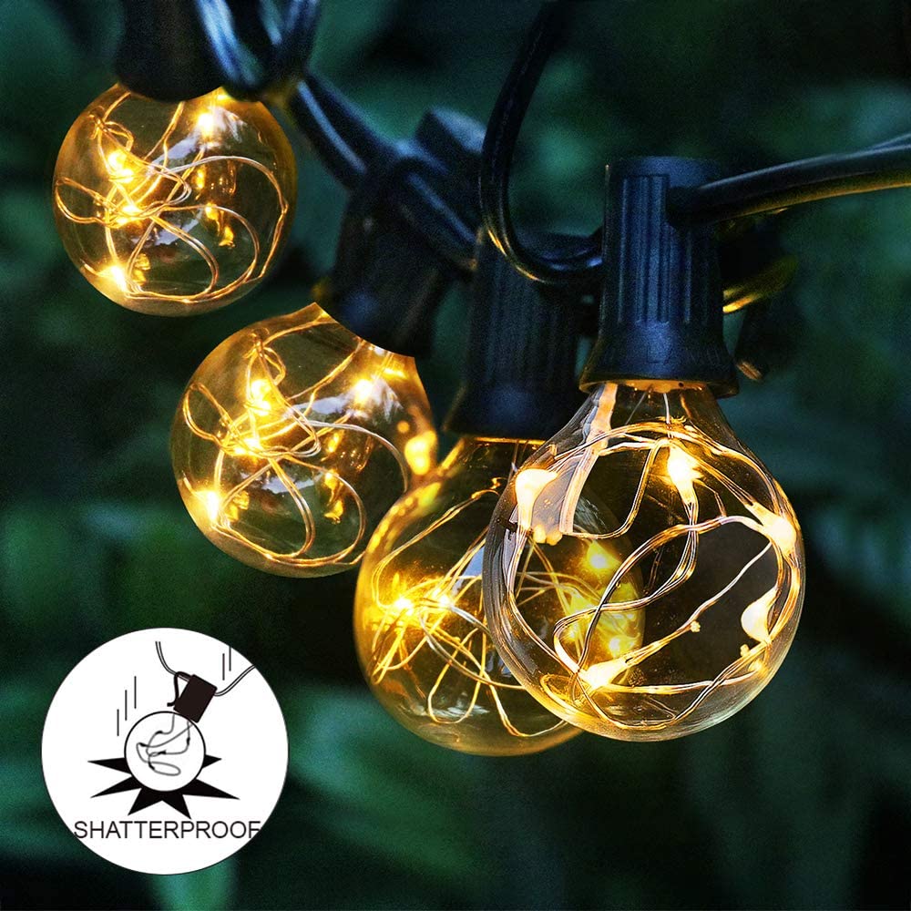 Solar Patio String Light G40,8 - đánh giá và giá String Light Bistro