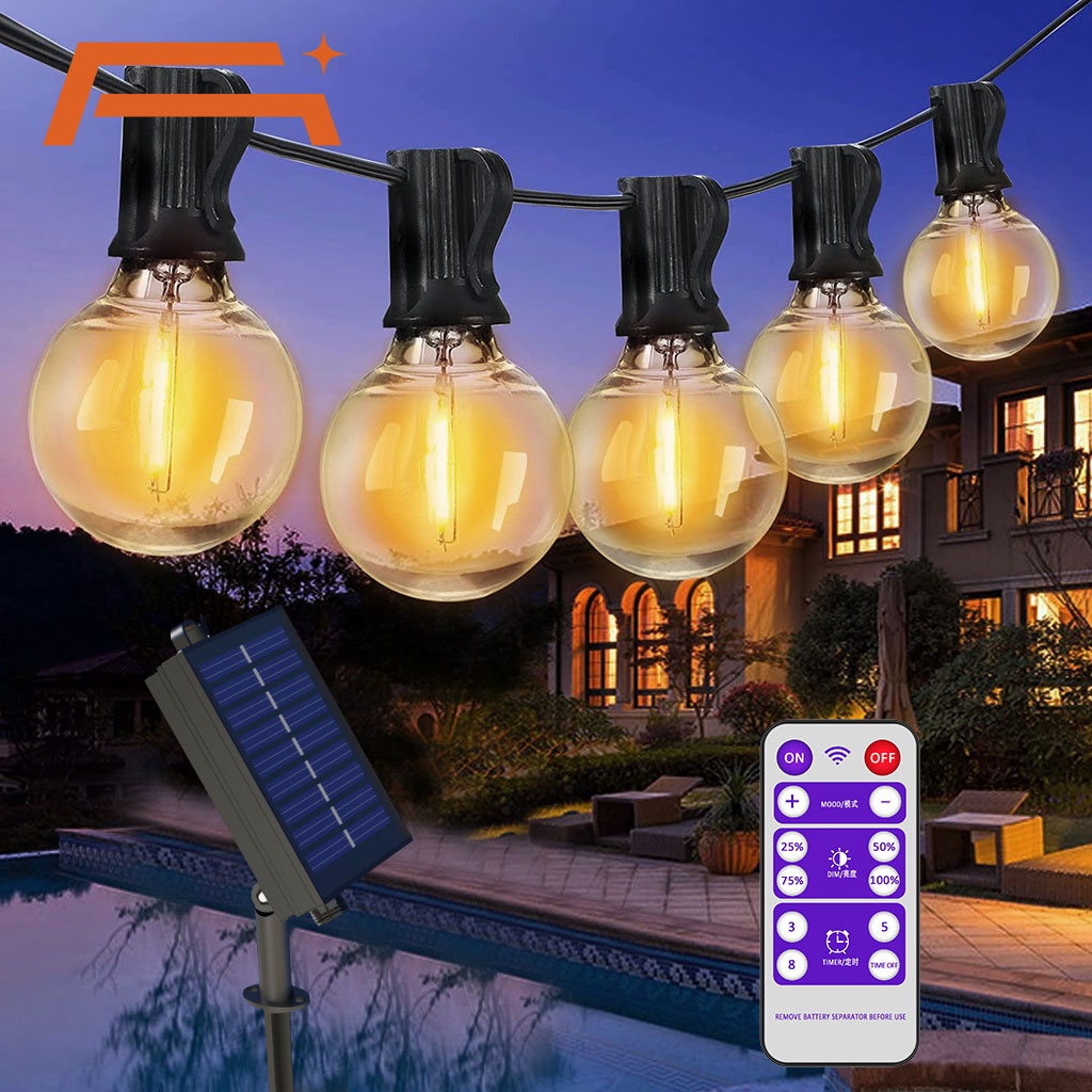 Solar String Lights Outdoor G4 - đánh giá và giá String Light Bistro